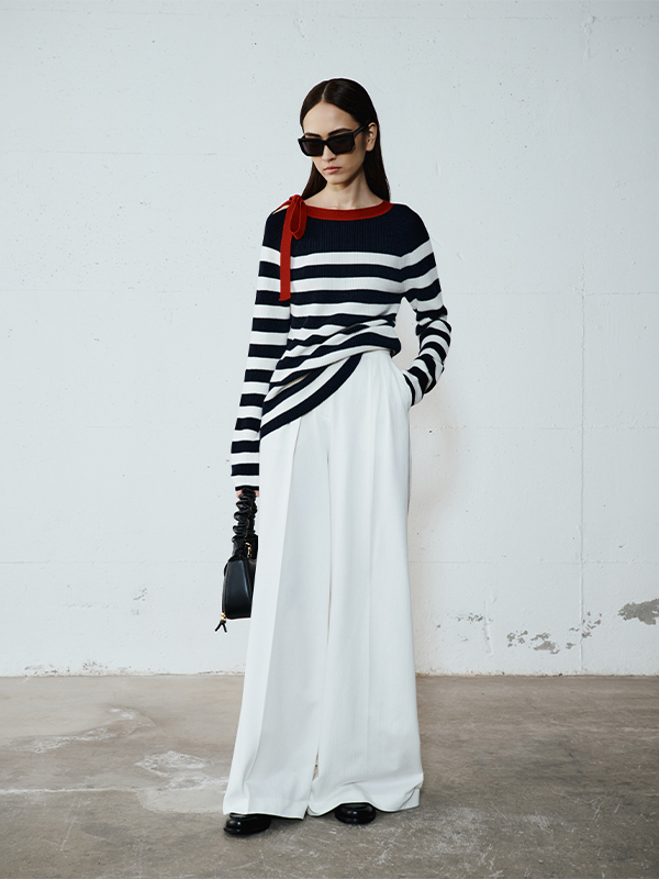 Maglia Righe Bianco E Nero Intrend